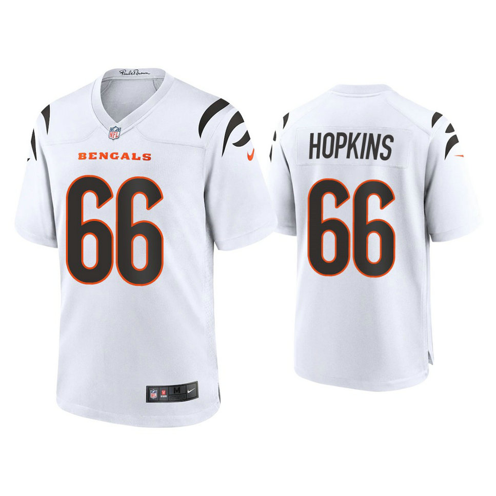 2021 Cincinnati Bengals #66 Trey Hopkins White Game Jersey
