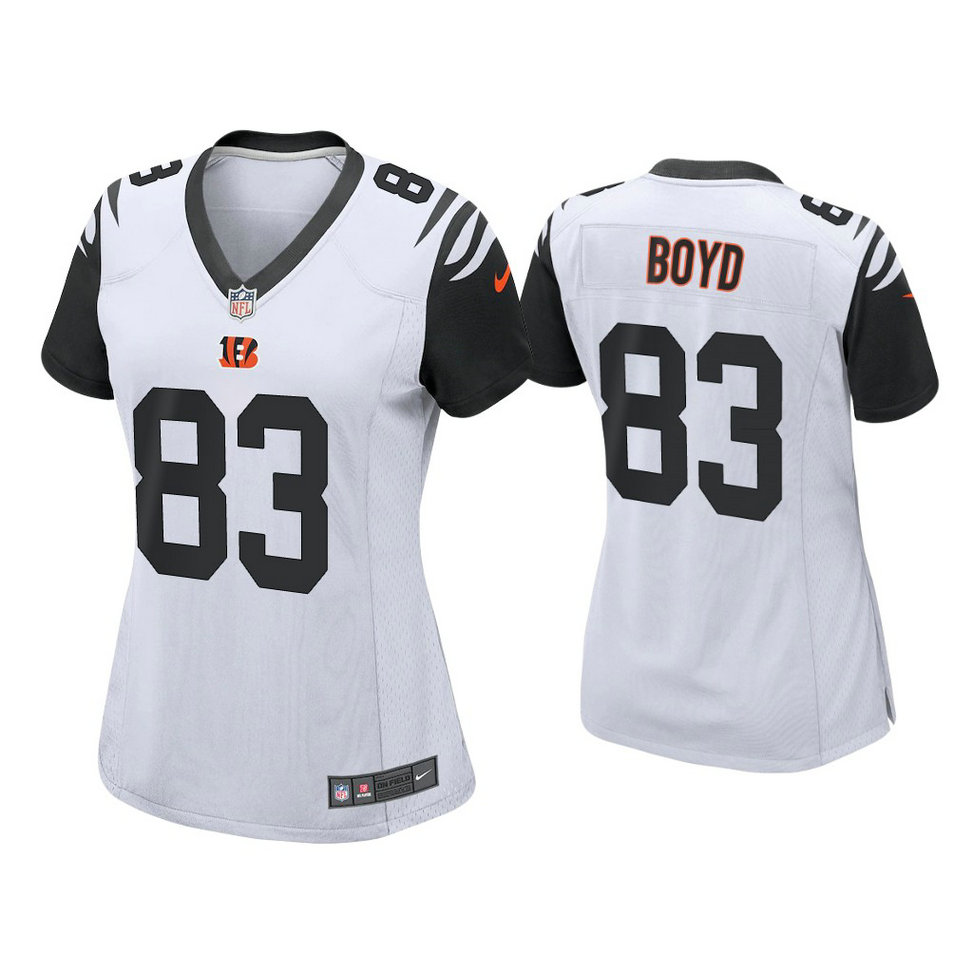 Women's 2021 Cincinnati Bengals #83 Tyler Boyd Black Alternate Game Jersey