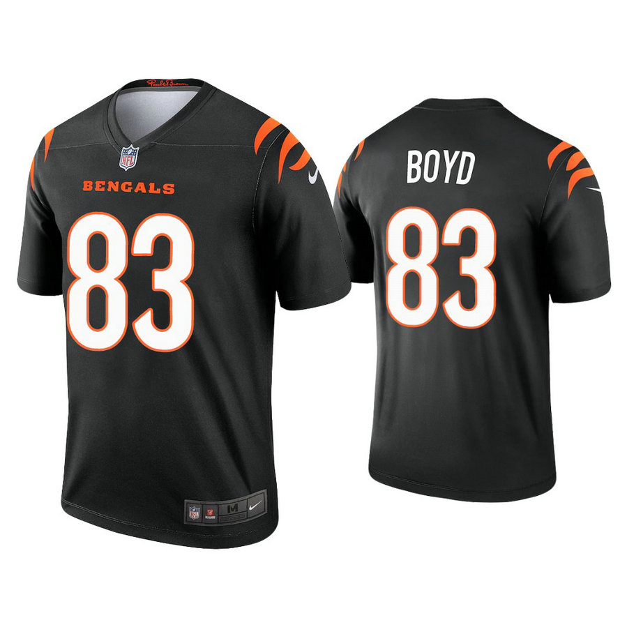 2021 Cincinnati Bengals #83 Tyler Boyd Black Jersey