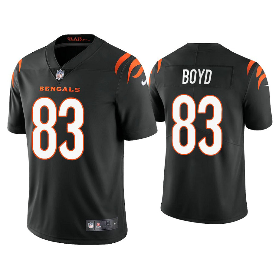 2021 Cincinnati Bengals #83 Tyler Boyd Black Vapor Limited Jersey
