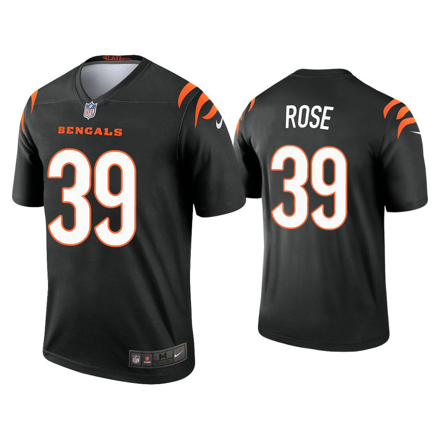 2021 Cincinnati Bengals #39 Winston Rose Black Jersey