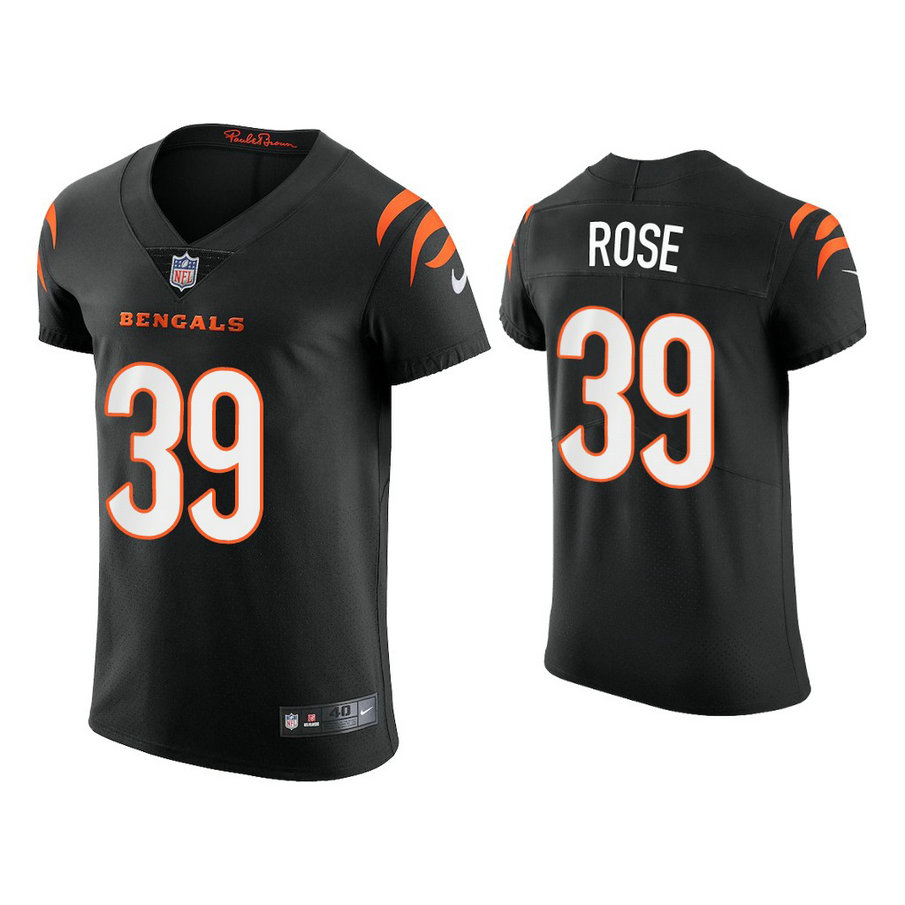 2021 Cincinnati Bengals #39 Winston Rose Black Vapor Elite Jersey