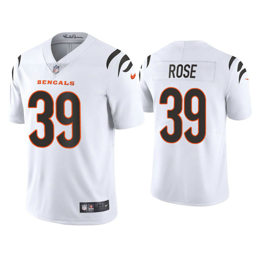2021 Cincinnati Bengals #39 Winston Rose White Vapor Limited Jersey