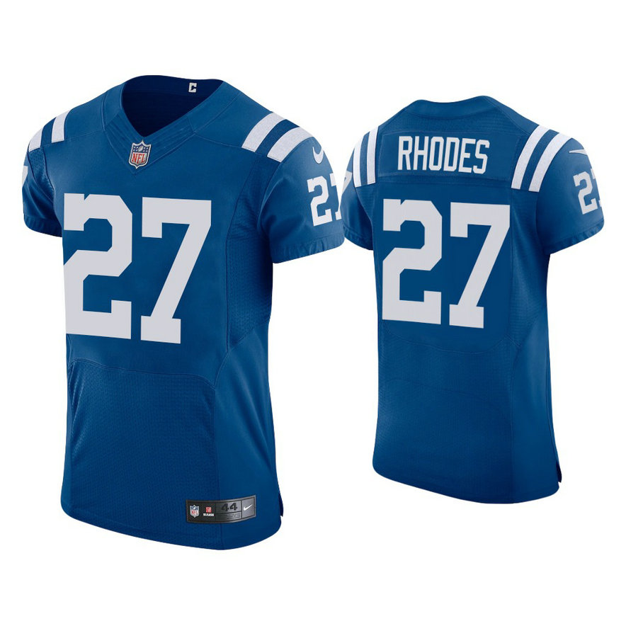 2021 Indianapolis Colts #27 Xavier Rhodes Royal Vapor Elite Jersey 2021 Indianapolis Colts #27 Xavier Rhodes Royal Vapor Elite Jersey