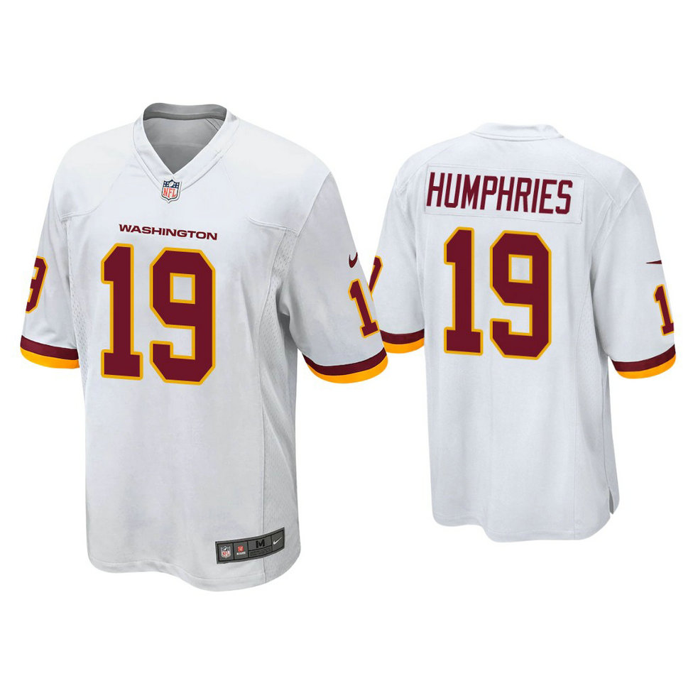 Washington Football Team #19 Adam Humphries White Game Jersey