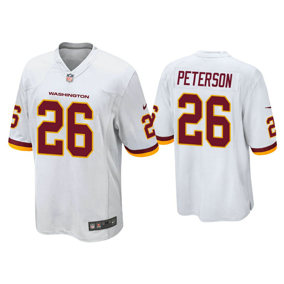 Washington Football Team #26 Adrian Peterson White Game Jersey