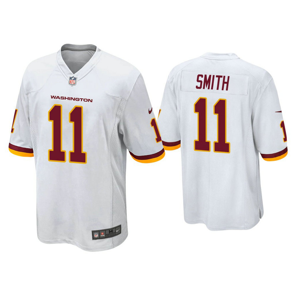 Washington Football Team #11 Alex Smith White Game Jersey