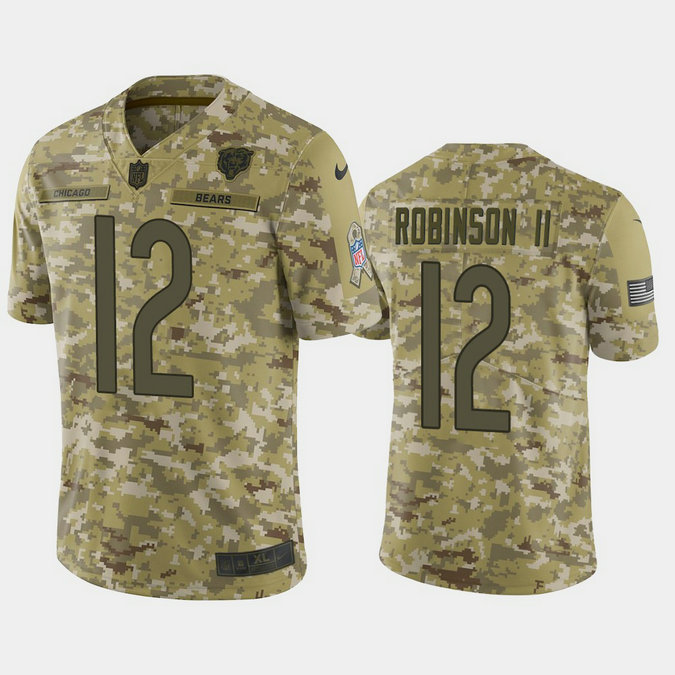 Chicago Bears Allen Robinson #12 2018 Salute to Service Limited Camo Jersey Chicago Bears Allen Robinson #12 2018 Salute to Service Limited Camo Jersey