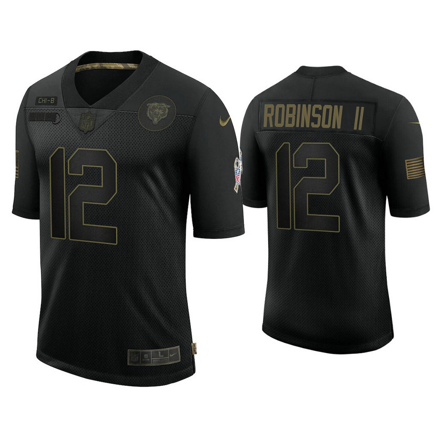 Chicago Bears #12 Allen Robinson II Black 2020 Salute to Service Limited Jersey Chicago Bears #12 Allen Robinson II Black 2020 Salute to Service Limited Jersey