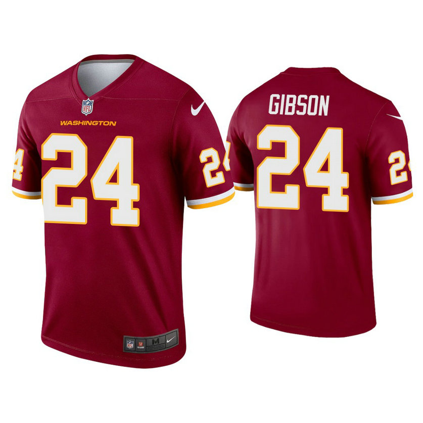 Washington Football Team #24 Antonio Gibson Burgundy Jersey