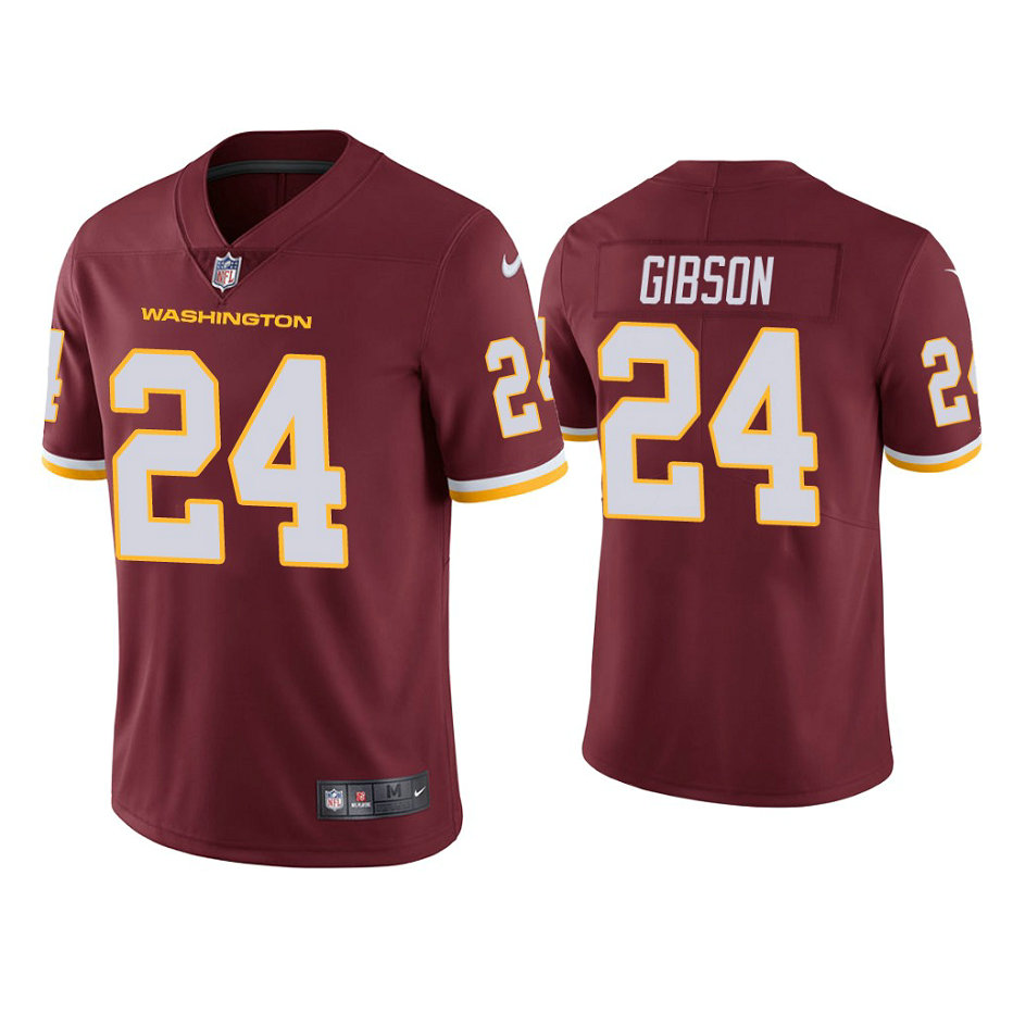 Washington Football Team #24 Antonio Gibson Burgundy Vapor Limited Jersey Washington Football Team #24 Antonio Gibson Burgundy Vapor Limited Jersey