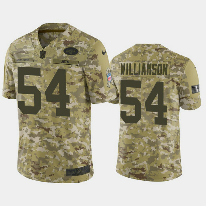 New York Jets Avery Williamson #54 2018 Salute to Service Limited Camo Jersey New York Jets Avery Williamson #54 2018 Salute to Service Limited Camo Jersey
