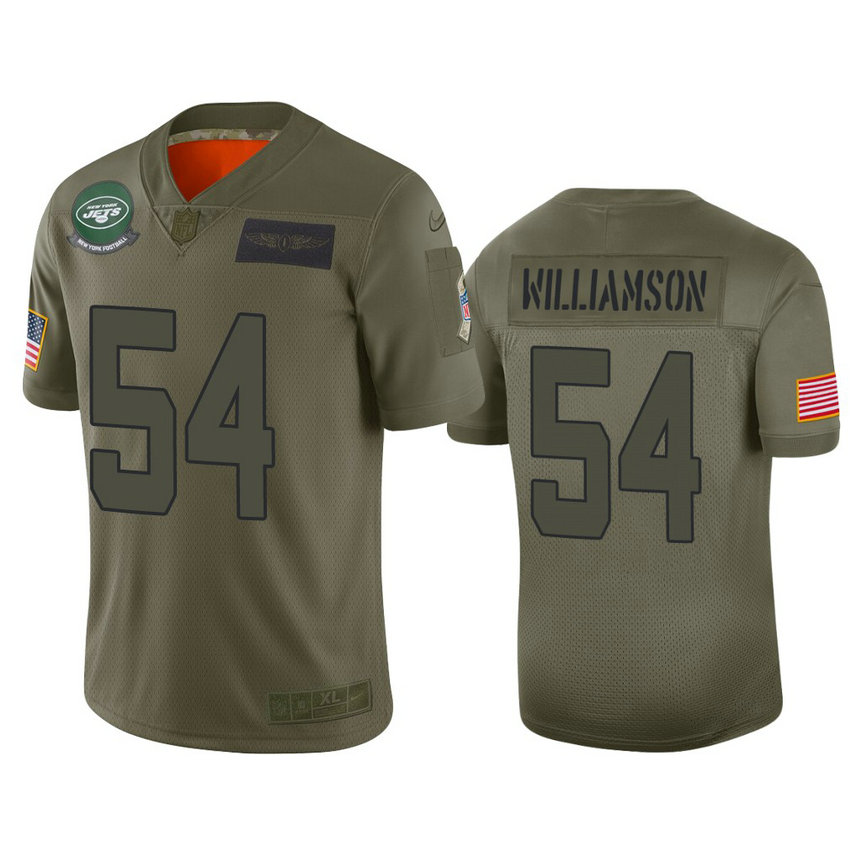 New York Jets #54 Avery Williamson Camo 2019 Salute to Service Limited Jersey New York Jets #54 Avery Williamson Camo 2019 Salute to Service Limited Jersey
