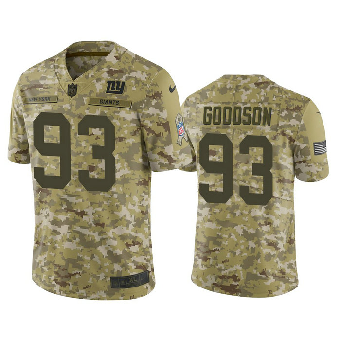 New York Giants B.J. Goodson #93 Camo Jersey 2018 Salute to Service New York Giants B.J. Goodson #93 Camo Jersey 2018 Salute to Service