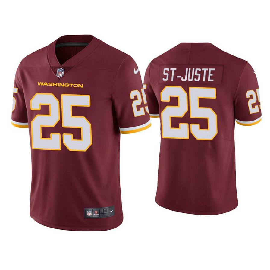 Washington Football Team #25 Benjamin St-Juste Burgundy Vapor Limited Jersey Washington Football Team #25 Benjamin St-Juste Burgundy Vapor Limited Jersey