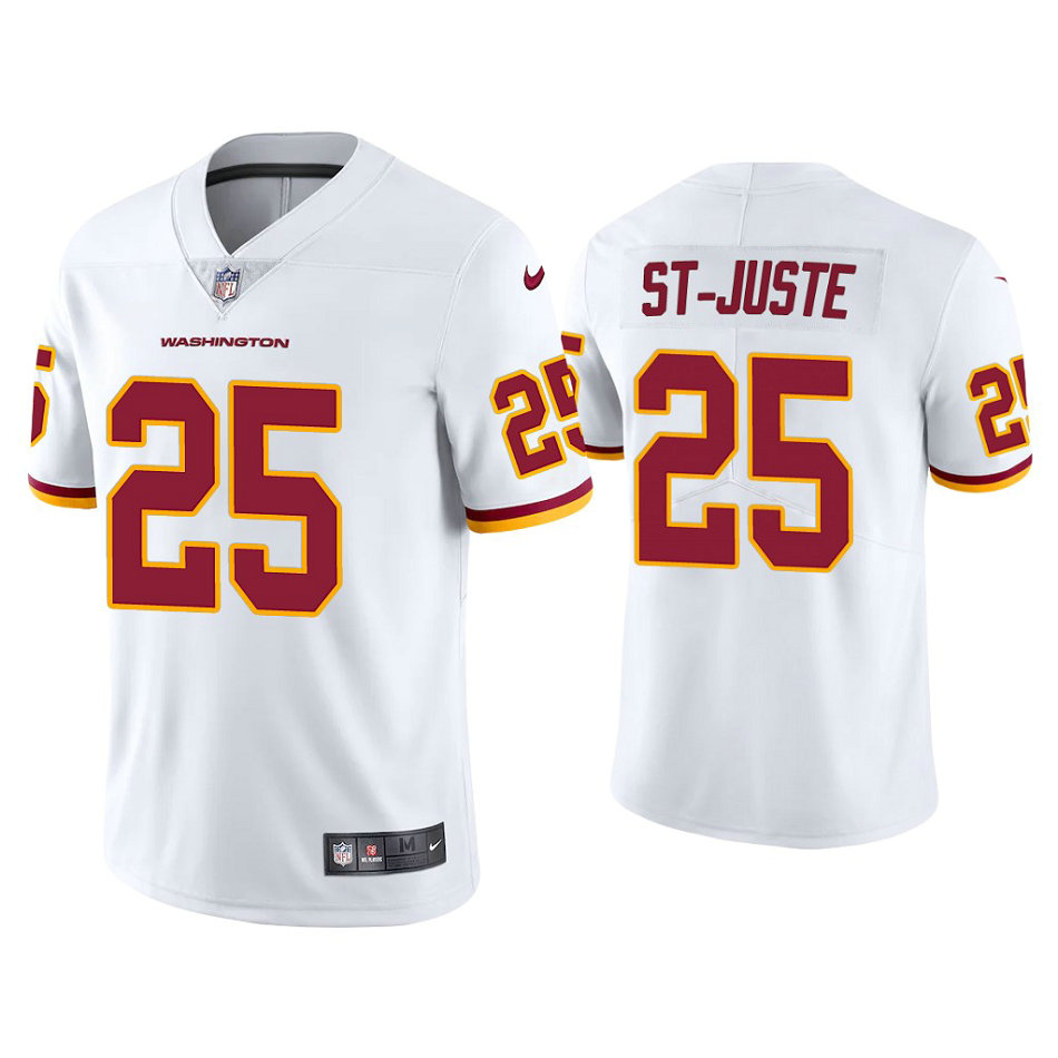 Washington Football Team #25 Benjamin St-Juste White Vapor Limited Jersey Washington Football Team #25 Benjamin St-Juste White Vapor Limited Jersey