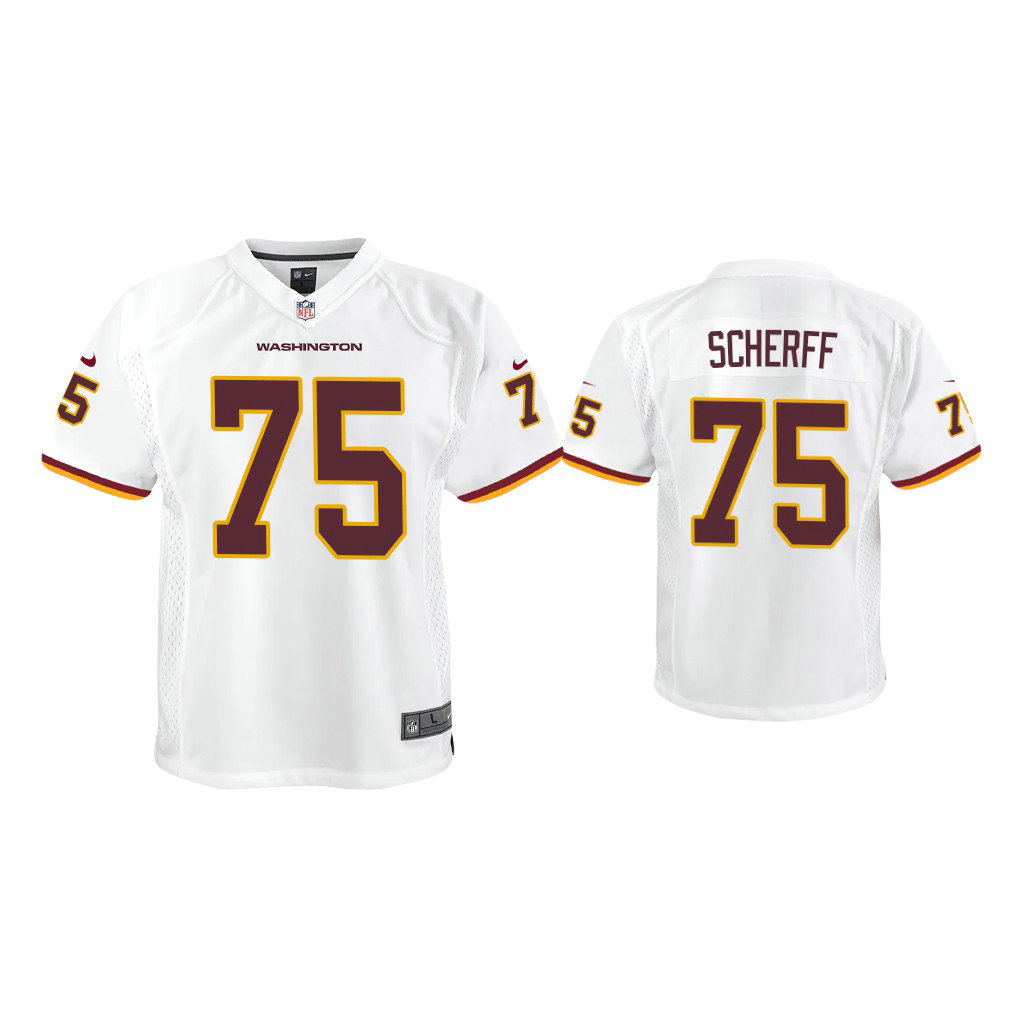 Youth Washington Football Team #75 Brandon Scherff White Game Jersey Youth Washington Football Team #75 Brandon Scherff White Game Jersey