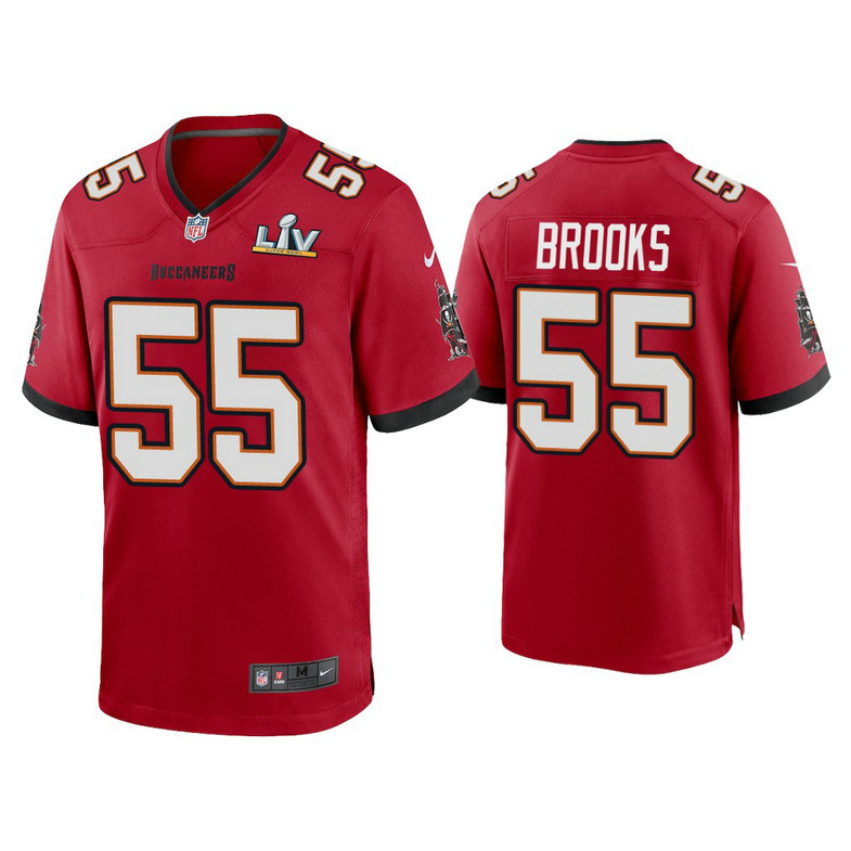 2021 Tampa Bay Buccaneers #55 Derrick Brooks Red Super Bowl LIV Red Game Jersey