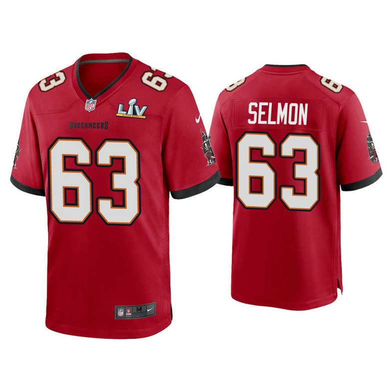 2021 Tampa Bay Buccaneers #63 Lee Roy Selmon Red Super Bowl LIV Red Game Jersey 2021 Tampa Bay Buccaneers #63 Lee Roy Selmon Red Super Bowl LIV Red Game Jersey