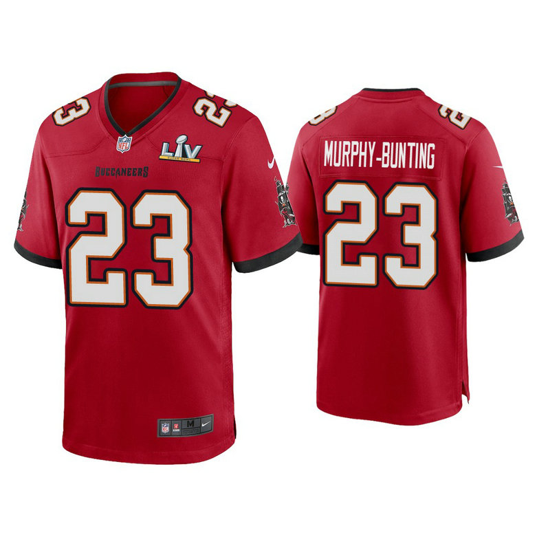 2021 Tampa Bay Buccaneers #23 Sean Murphy-Bunting Red Super Bowl LIV Red Game Jersey