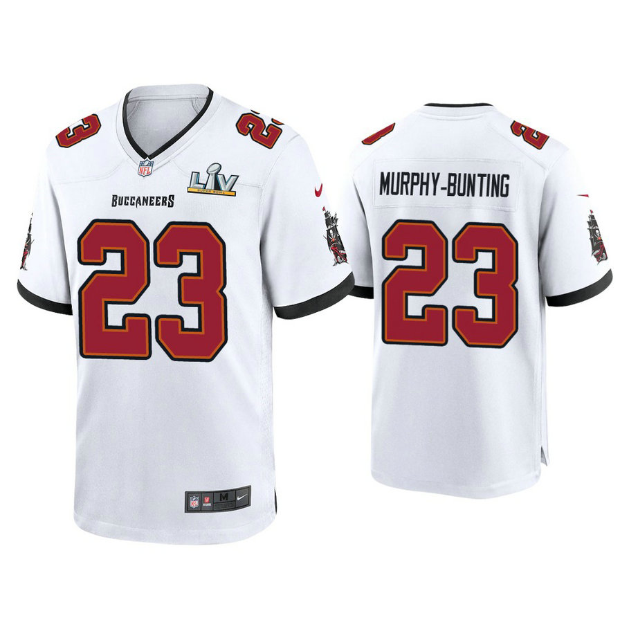 2021 Tampa Bay Buccaneers #23 Sean Murphy-Bunting White Super Bowl LIV White Game Jersey