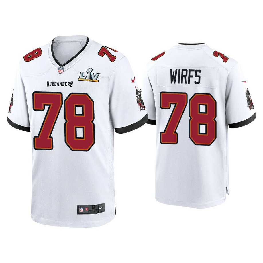2021 Tampa Bay Buccaneers #78 Tristan Wirfs White Super Bowl LIV White Game Jersey