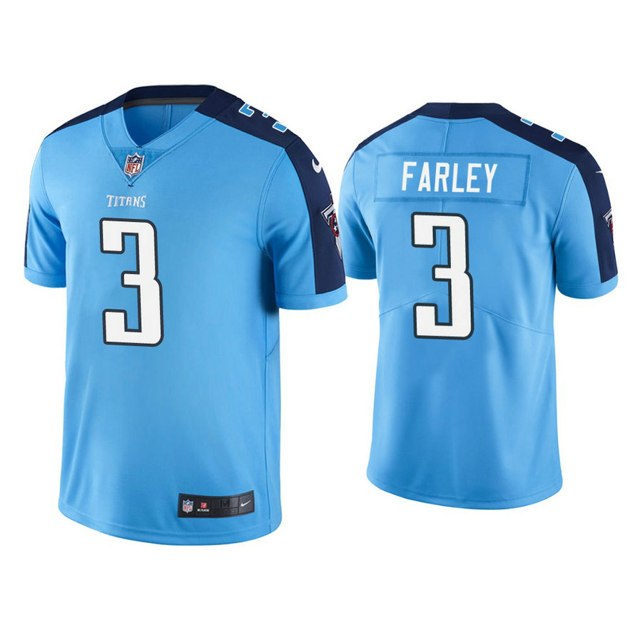 Tennessee Titans #3 Caleb Farley Light Blue 2021 NFL Draft Vapor Limited Jersey Tennessee Titans #3 Caleb Farley Light Blue 2021 NFL Draft Vapor Limited Jersey