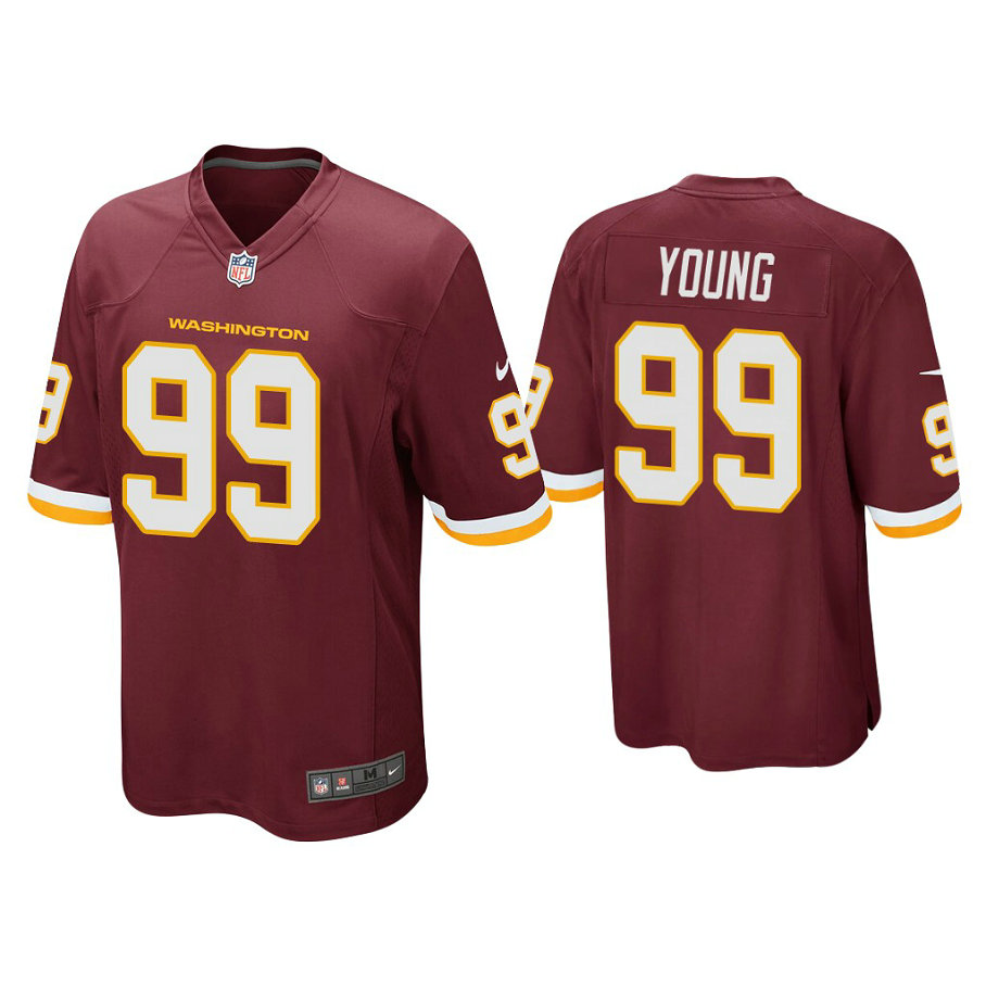 Washington Football Team #99 Chase Young Burgundy Game Jersey