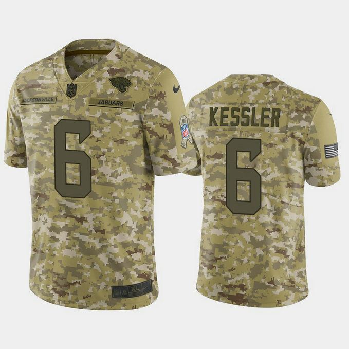 Jacksonville Jaguars Cody Kessler #6 2018 Salute to Service Elite Camo Jersey