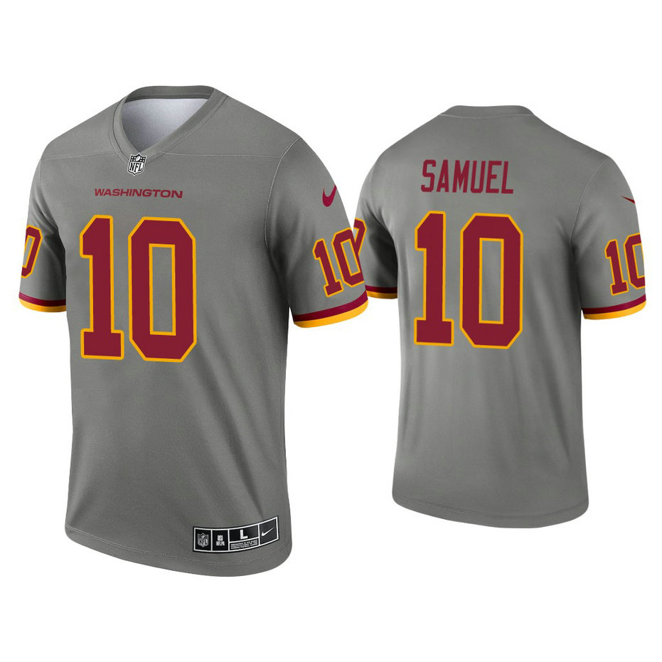 Washington Football Team #10 Curtis Samuel Steel Inverted Legend Jersey Washington Football Team #10 Curtis Samuel Steel Inverted Legend Jersey