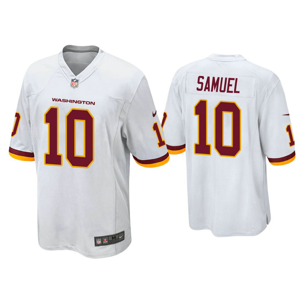 Washington Football Team #10 Curtis Samuel White Game Jersey