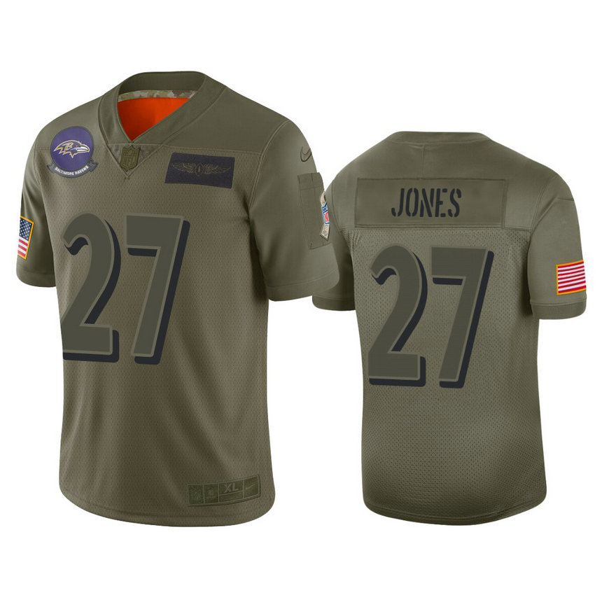 Baltimore Ravens #27 Cyrus Jones Camo 2019 Salute to Service Limited Jersey Baltimore Ravens #27 Cyrus Jones Camo 2019 Salute to Service Limited Jersey