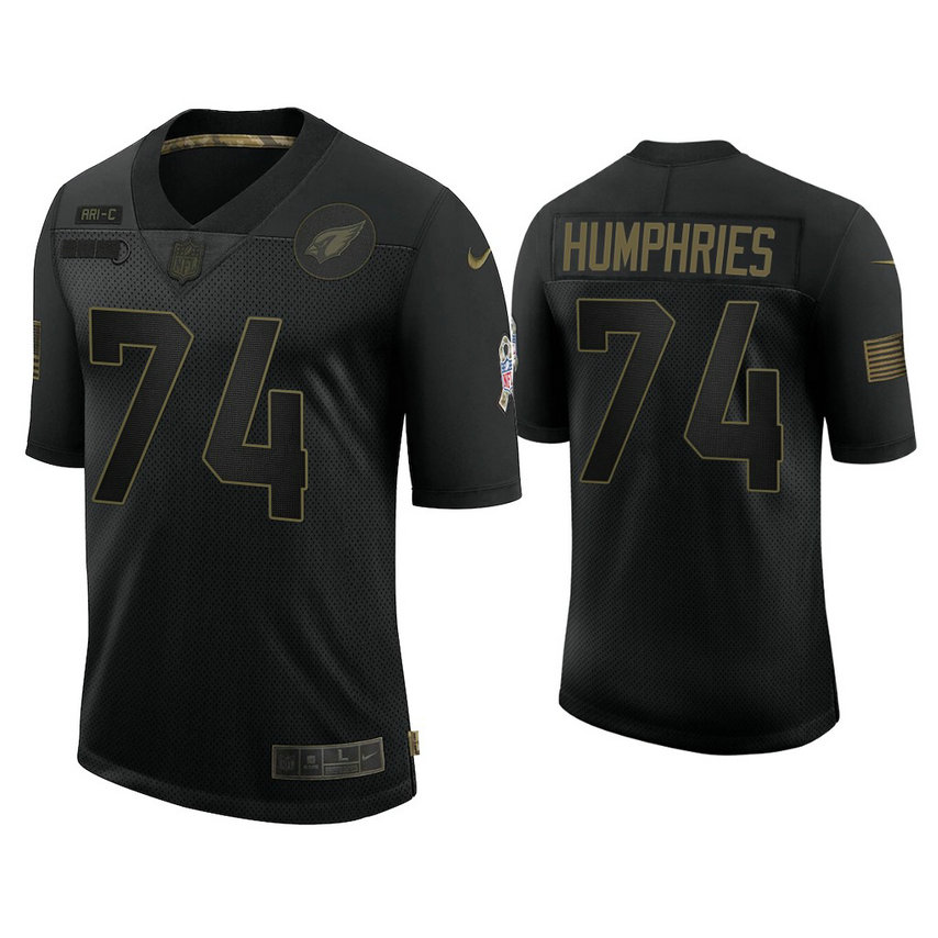 Arizona Cardinals #74 D.J. Humphries Black 2020 Salute to Service Limited Jersey