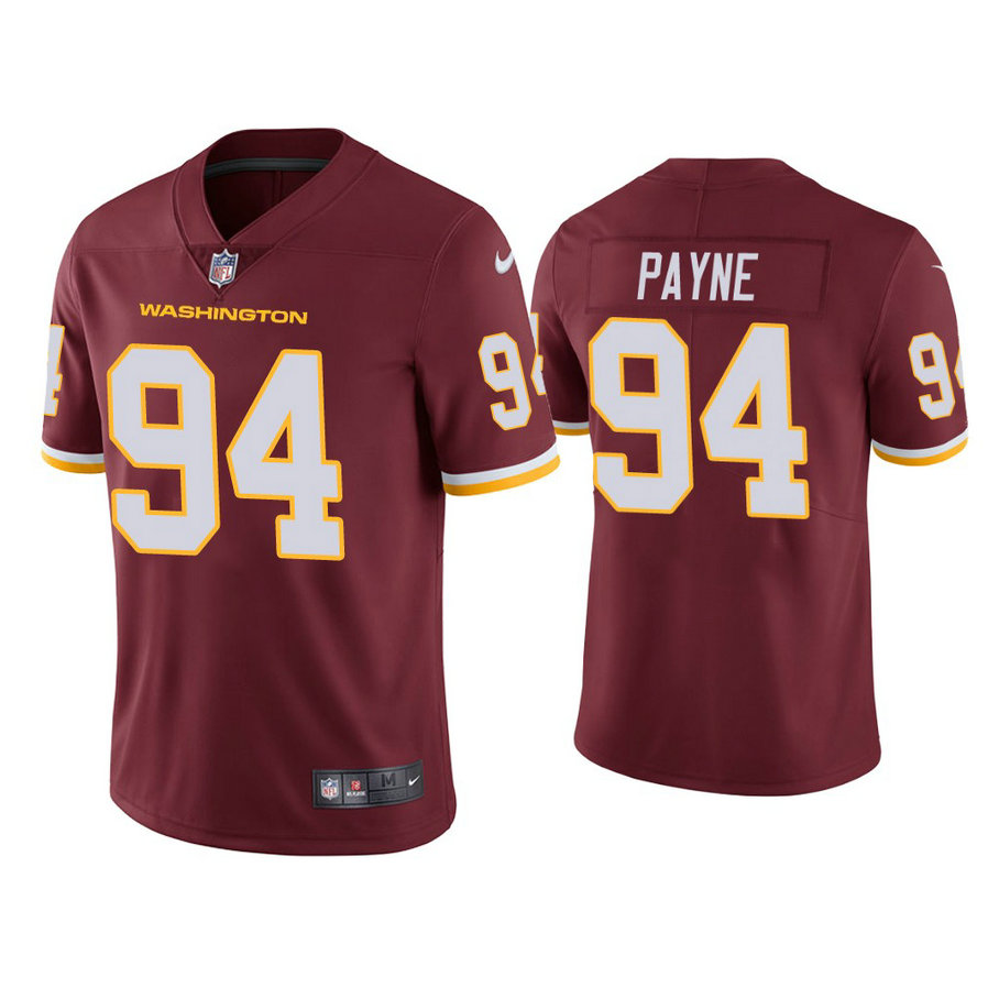 Washington Football Team #94 Da'ron Payne Burgundy Vapor Limited Jersey