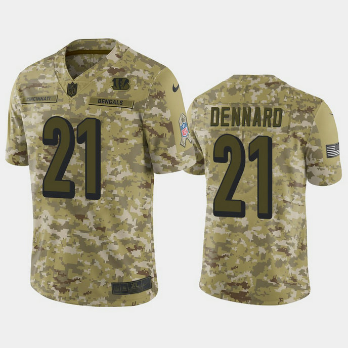 Cincinnati Bengals Darqueze Dennard #21 2018 Salute to Service Limited Camo Jersey