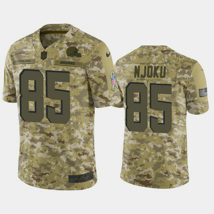 Cleveland Browns David Njoku #85 2018 Salute to Service Limited Camo Jersey