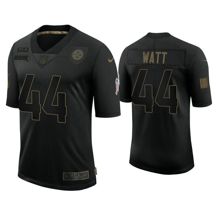 Pittsburgh Steelers #44 Derek Watt Black 2020 Salute to Service Limited Jersey
