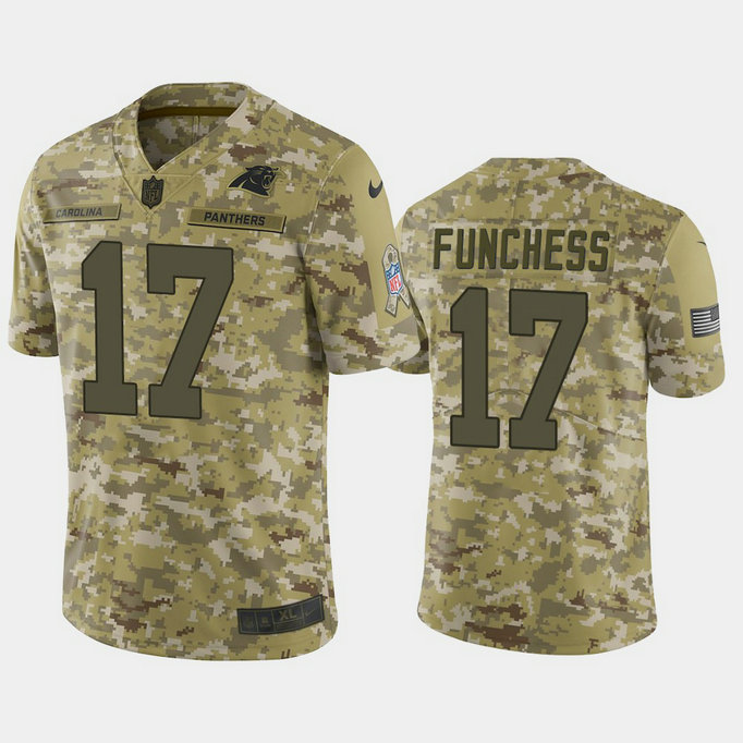 Carolina Panthers Devin Funchess #17 2018 Salute to Service Limited Camo Jersey