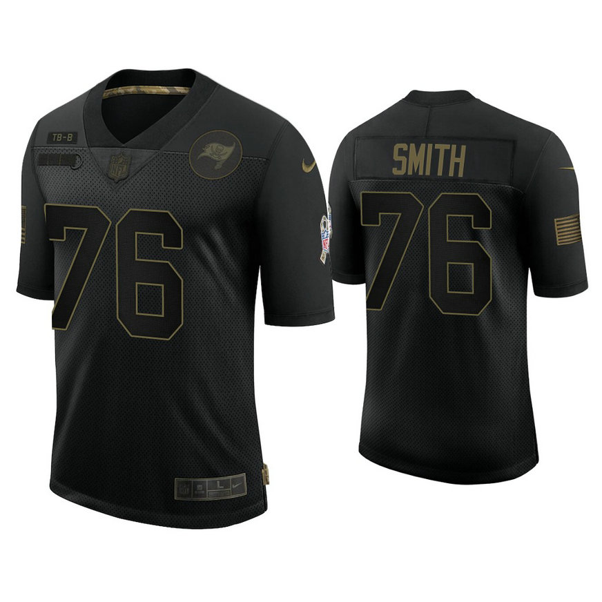 Tampa Bay Buccaneers #76 Donovan Smith Black 2020 Salute to Service Limited Jersey Tampa Bay Buccaneers #76 Donovan Smith Black 2020 Salute to Service Limited Jersey