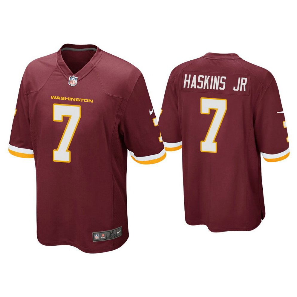 Washington Football Team #7 Dwayne Haskins Jr. Burgundy Game Jersey