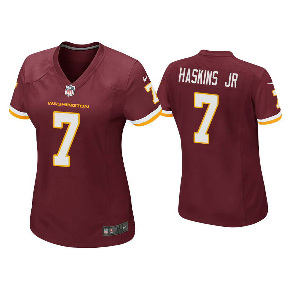 Women's Washington Football Team #7 Dwayne Haskins Jr. Burgundy Game Jersey
