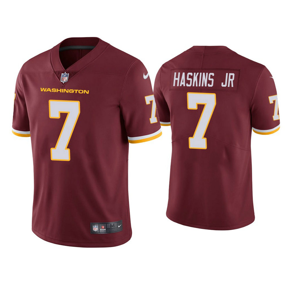 Washington Football Team #7 Dwayne Haskins Jr. Burgundy Vapor Limited Jersey