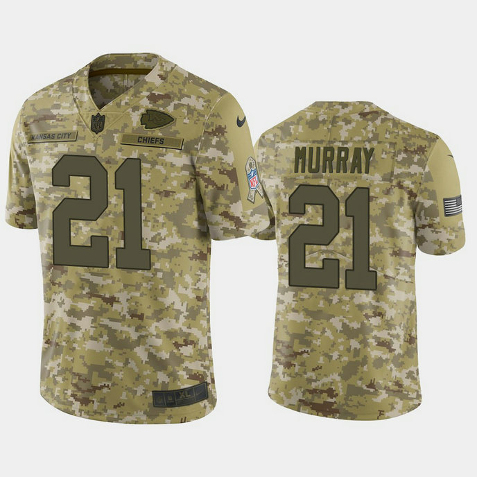 Kansas City Chiefs Eric Murray #21 2018 Salute to Service Limited Camo Jersey