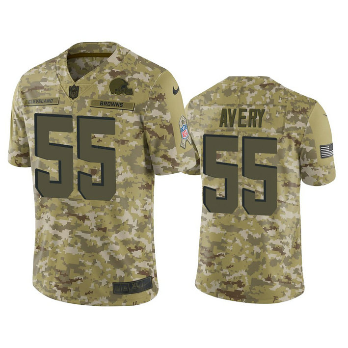 Cleveland Browns Genard Avery #55 2018 Salute to Service Limited Camo Jersey Cleveland Browns Genard Avery #55 2018 Salute to Service Limited Camo Jersey