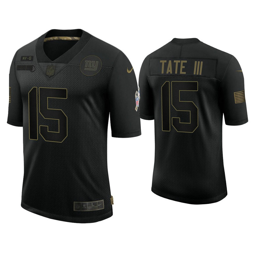 New York Giants #15 Golden Tate III Black 2020 Salute to Service Limited Jersey New York Giants #15 Golden Tate III Black 2020 Salute to Service Limited Jersey