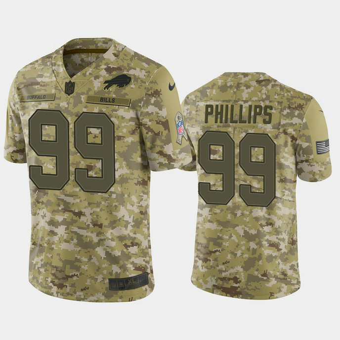 Buffalo Bills Harrison Phillips #99 Camo Jersey 2018 Salute to Service Buffalo Bills Harrison Phillips #99 Camo Jersey 2018 Salute to Service
