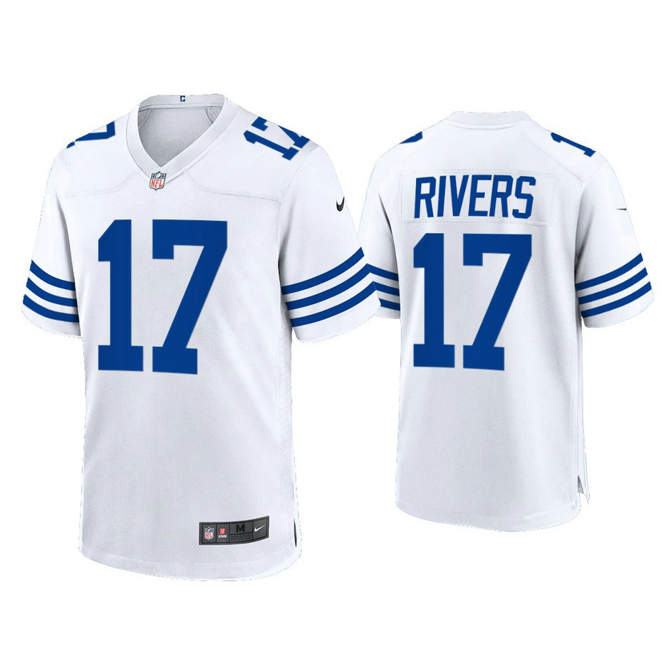 Indianapolis Colts #17 Philip Rivers White 2021 Throwback Game Jersey Indianapolis Colts #17 Philip Rivers White 2021 Throwback Game Jersey