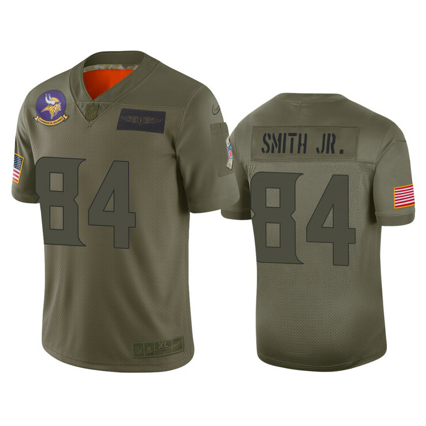 Minnesota Vikings #84 Irv Smith Jr. Camo 2019 Salute to Service Limited Jersey Minnesota Vikings #84 Irv Smith Jr. Camo 2019 Salute to Service Limited Jersey