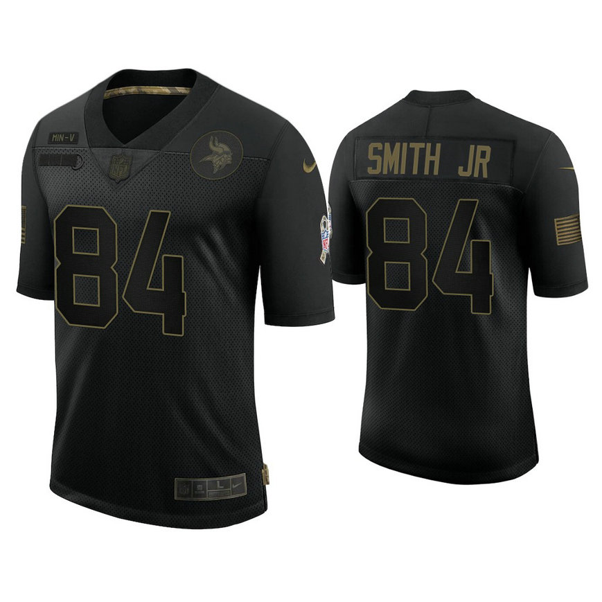 Minnesota Vikings #84 Irv Smith Jr. Black 2020 Salute to Service Limited Jersey Minnesota Vikings #84 Irv Smith Jr. Black 2020 Salute to Service Limited Jersey