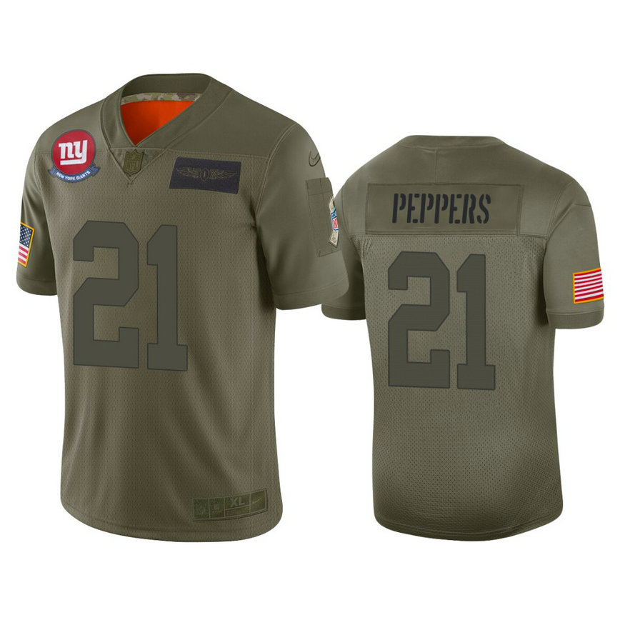 New York Giants #21 Jabrill Peppers Camo 2019 Salute to Service Limited Jersey New York Giants #21 Jabrill Peppers Camo 2019 Salute to Service Limited Jersey